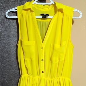 H&M yellow dress size 6